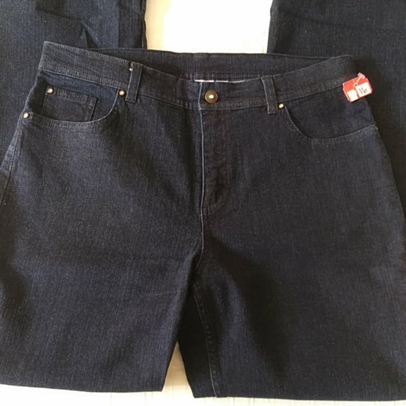 NWT Denim & Co. Rhinestone Control Panel Jeans 16 - Picture 6 of 16